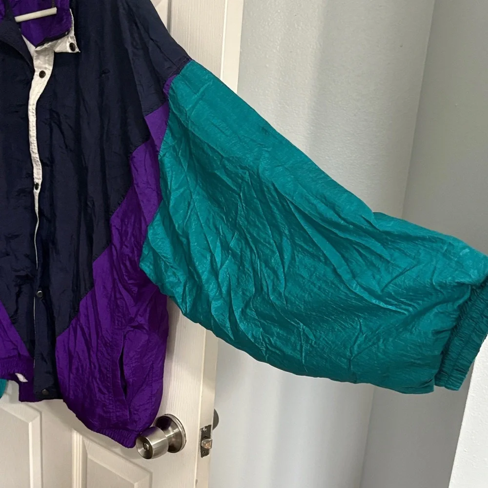 Vintage Pierre Cardin Multicolor Windbreaker Jacket - Picture 5 of 6
